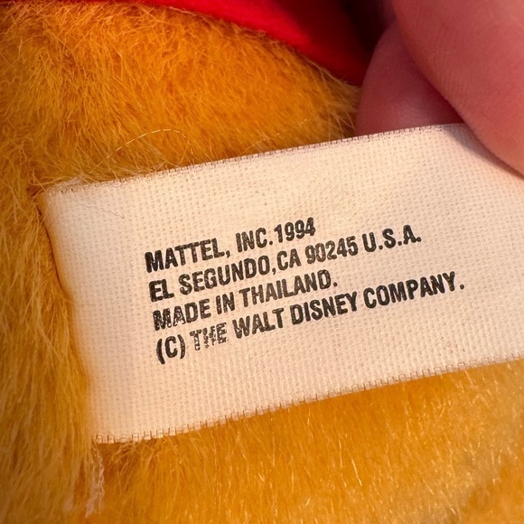 Vintage 1994 Mattel Walt Disney Winnie the Pooh w/ Honey Pot - Picture 8 of 8